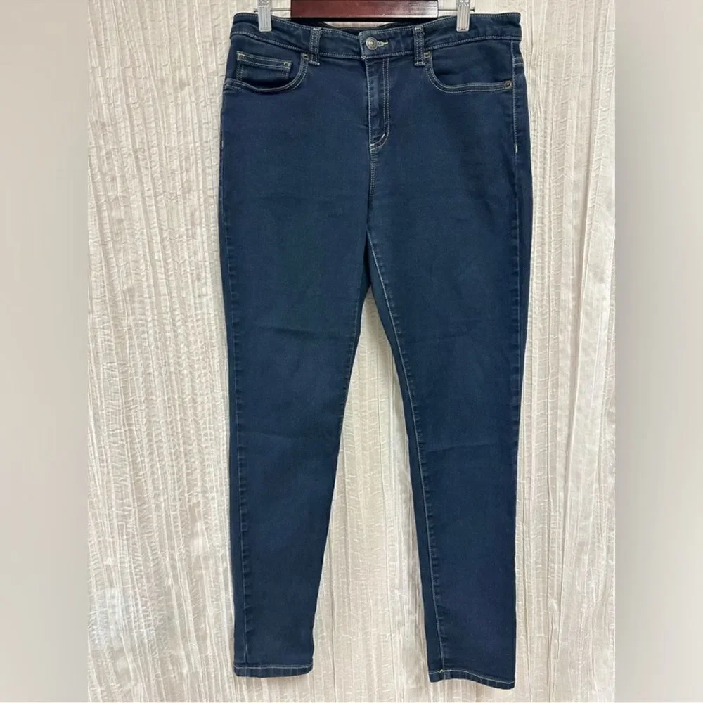 MK 10 IZZY SKINNY DARK WASH LIGHTWEIGHT 28” INSEAM JEANS